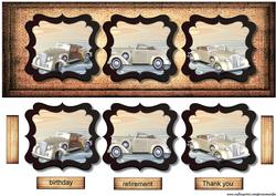 Large Dl Vintage Male Card