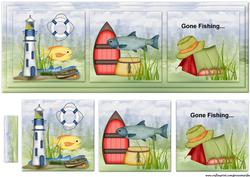 Large Dl Male Card Gone Fishing