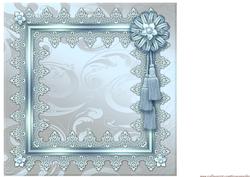 Insert Sweet Vintage Girl in Lace Frame