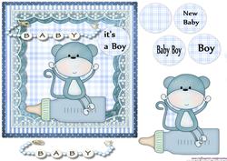 Cute Monkey New Baby Boy