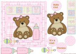 Cute Bear New Baby Girl