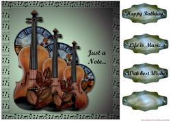 Male Card Just a Note -