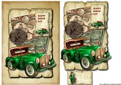 Male Card Vintage Car 2
