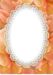 Yellow Roses Background Lace
