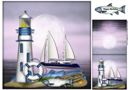 Male Card Lighthouse