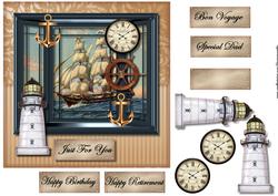Window Nautical Male Card