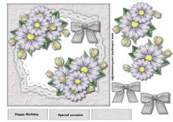 Flowers on Lace Topper