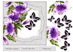 Sympathy Lilies & Butterflies