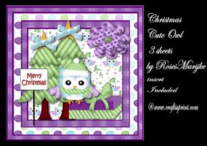 Cute Christmas Owl Mini Kit
