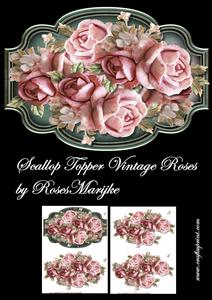 Scallop Topper Vintage Roses