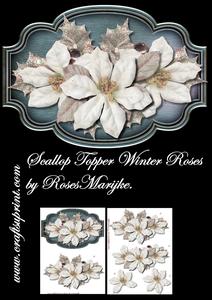 Scallop Topper Winter Roses Mini Kit