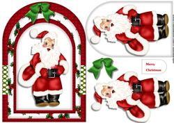 Arch Card Christmas Santa