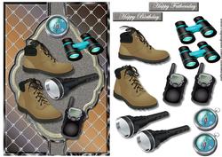 Male Card Outdoor Camping