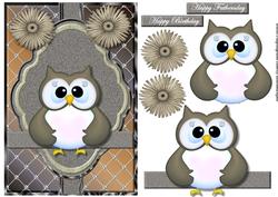 Male Card Wise Owl