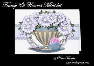 Teacup & Flowers Mini Kit