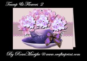 Mini Kit Teacup & Flowers 2