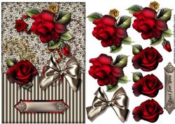 Red Roses & Satin Bow