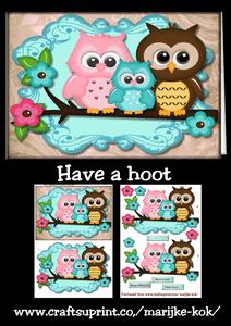 Have a Hoot Cute Owl Family Mini Kit
