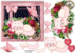 Sleeping Belle Birthday Girl Cute Card