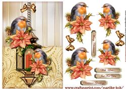 Classic Christmas Lantern Card