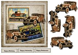 Male Car Vintage Cards