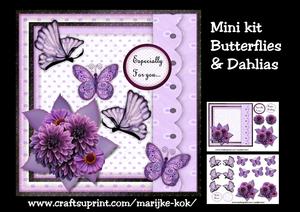 Mini Kit Butterflies & Dahlias