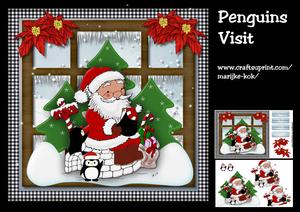 Penguins Visit Santa