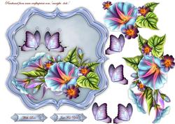 Scallop Topper Glorious Morning & Butterflies