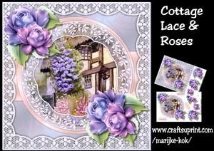 Mini Kit Cottage, Lace, and Roses