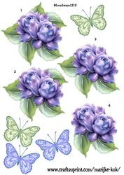 Step by Step Roses & Butterflies