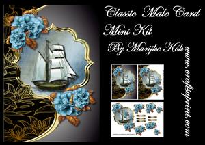 Classi Male Card Sailship Mini Kit