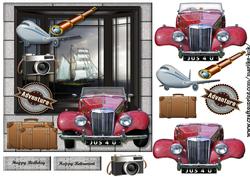 Window Male Card Tavel