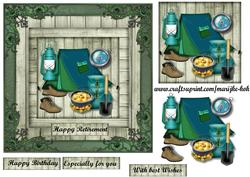 Male Card Outdoor Camping