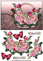 Basket with Roses 2