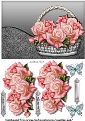 Basket with Roses 5