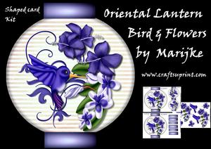 Mini Kit Oriental Lantern Bird & Flowers