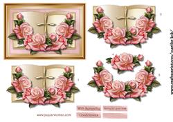 Sympathy Book Pink Roses