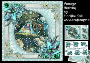 Vintage Nativity Mini Kit