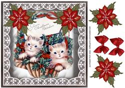 Vintage Christmas Kittens