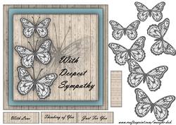 Butterfly Sympathy Wishes - 