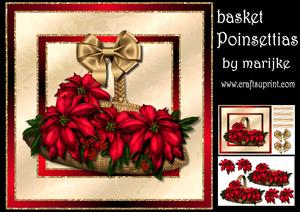 Basket Poinsettias Mini Kit