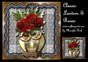 Classic Lantern & Roses