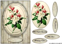 Vintage Sympathy Magnolias