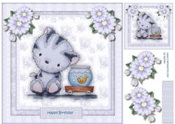 Cute Birthday Kitten