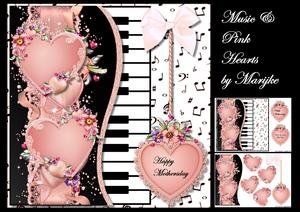 Music & Pink Hearts Mini Kit