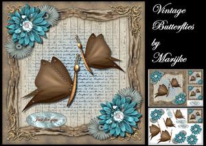Vintage Butterflies Mini Kit