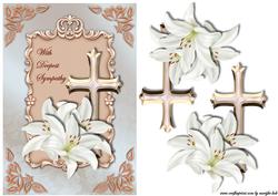 Sympathy Cross & Lilies
