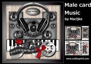 Male Card Music Mini Kit