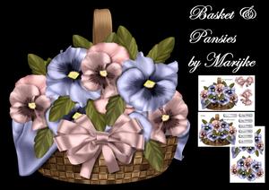 Basket & Pansies Mini Kit