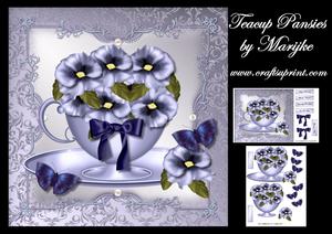 Teacup Pansies